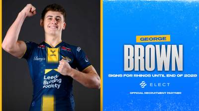 Young star George Brown signs contract extension with Leeds Rhinos